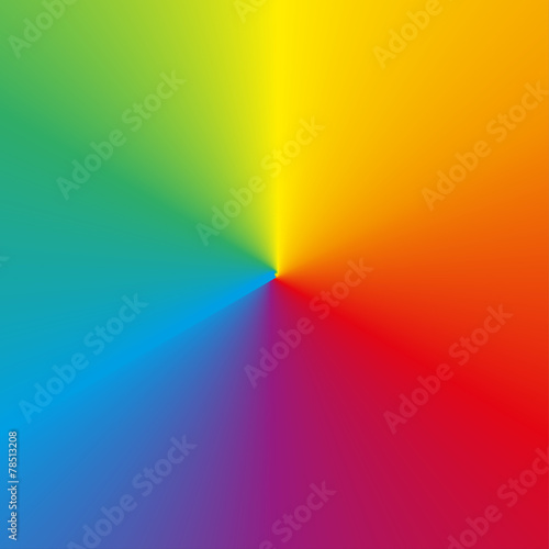 Circular rainbow (spectrum) gradient background