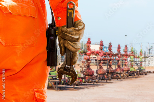 Wrench, Basic tool for fixing in well head crude oil site