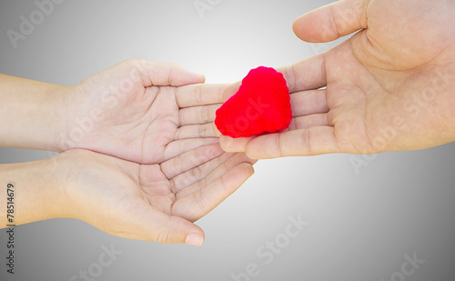 Help give love each other,Heart in Hand