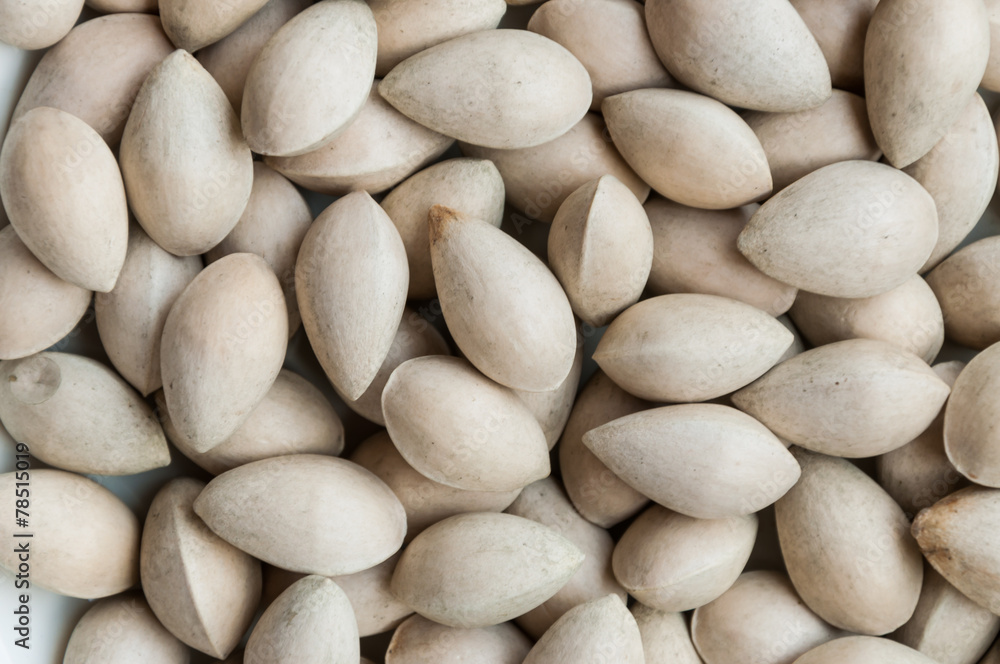 Ginkgo biloba seed in Thai food market, Ginkgo seeds background Ginkgo biloba seed in Thai food market, Ginkgo seeds background