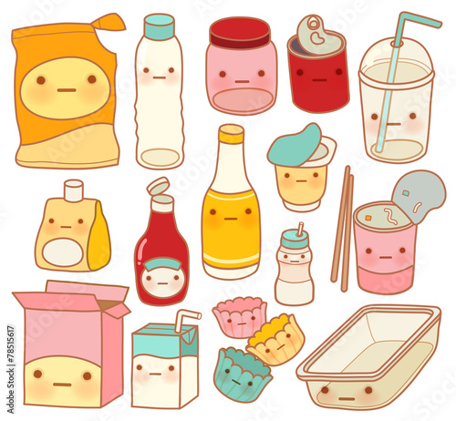 Set of Cute Rubbish