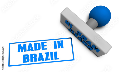 Made in Brazil Stamp