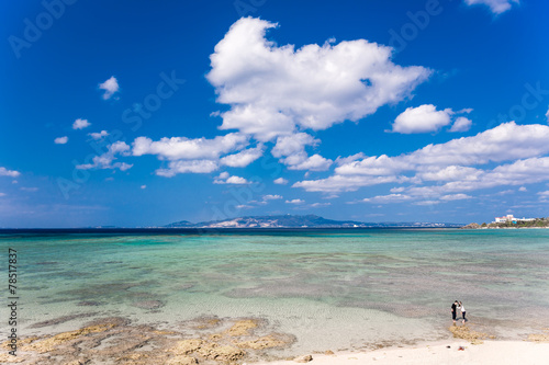 Fototapeta Naklejka Na Ścianę i Meble -  沖縄の青い海