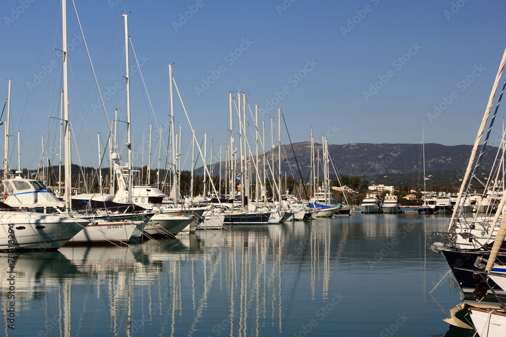 Yacht Marina with boats and yachts