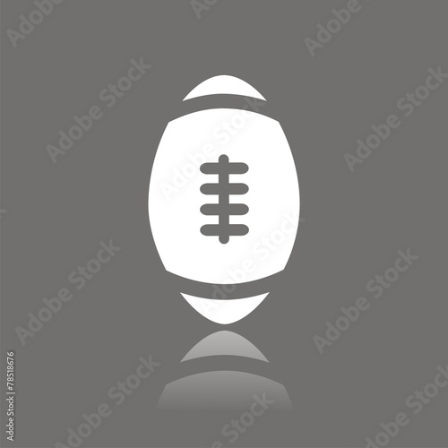 Icono balón rugby FO reflejo
