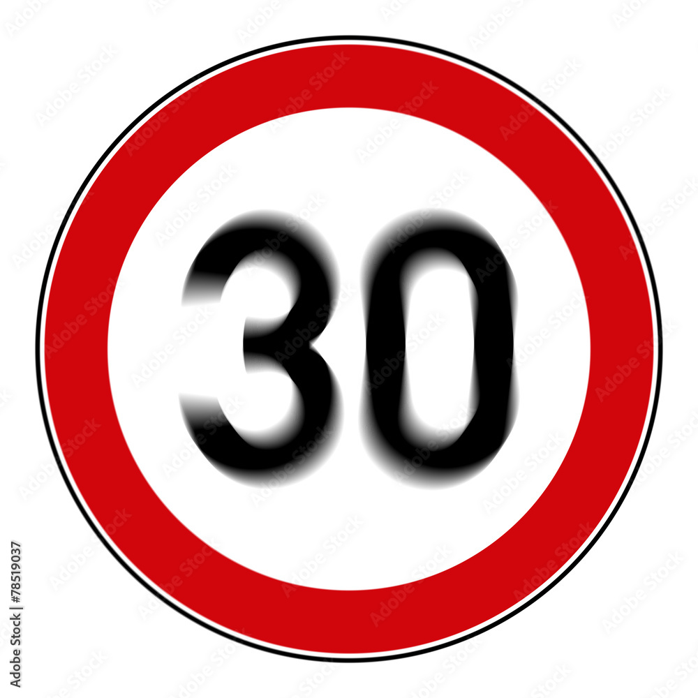 rsr2 RoadSignRound 274 - Höchstgeschwindigkeit 30 km/h - g3231 rsr2 RoadSignRound 274 - Höchstgeschwindigkeit 30 km/h - g3231
