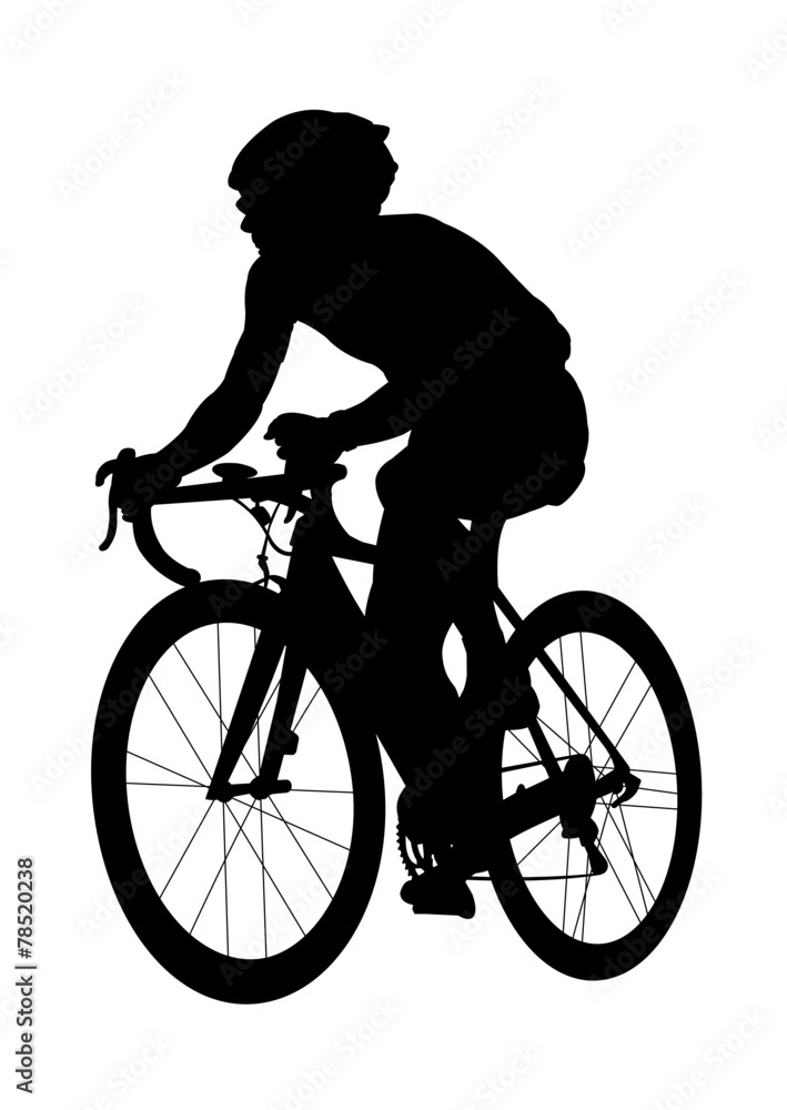 Obraz premium Bicycleシルエットイラスト