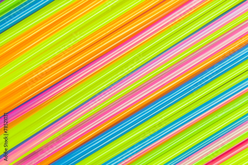 Colorful straw for background