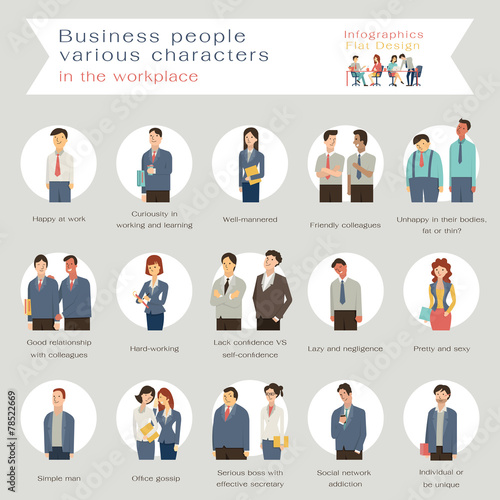 Business people characters