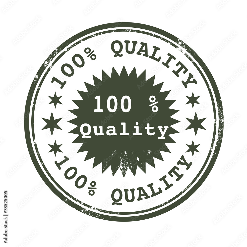 percent quality stamp