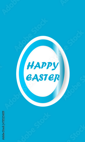 Happy easter sticker