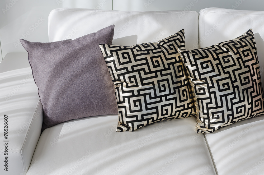 gold pillows with chinese pattern style on white sofa gold pillows with chinese pattern style on white sofa