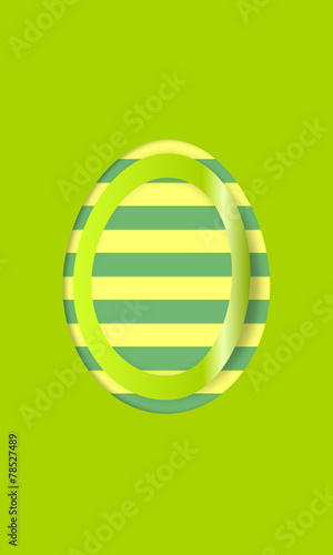 Easter egg sticker with background