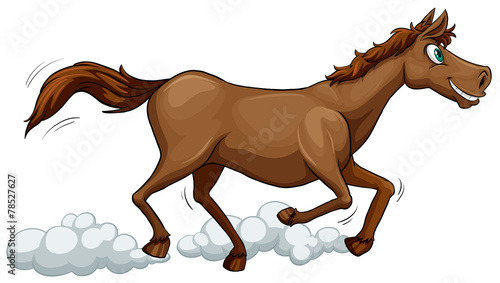 A running horse