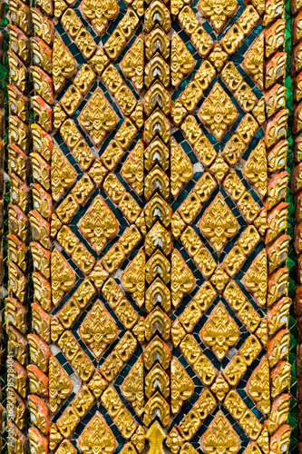 Wallpaper Mural Thai Craft - "LAI THAI" pattern Torontodigital.ca