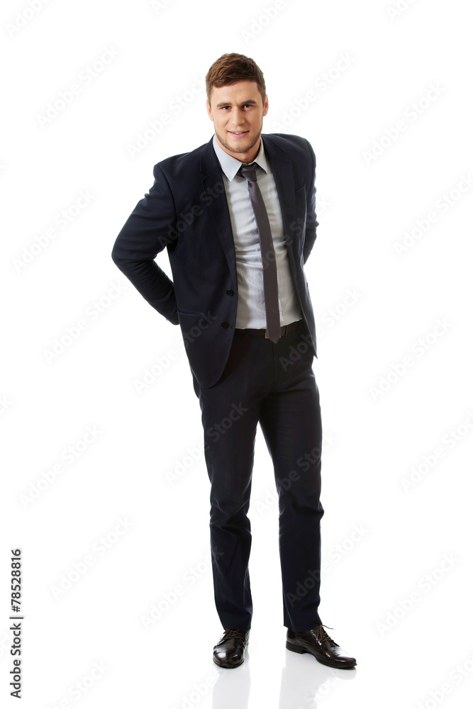 Successful handsome businessman.