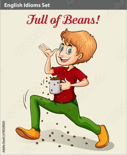 A man full of beans