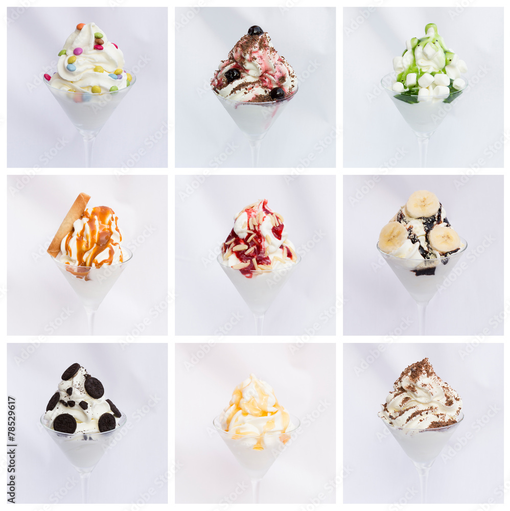 Simuleren wasserette Grammatica Frozen Yogurt im Glas Stock Photo | Adobe Stock