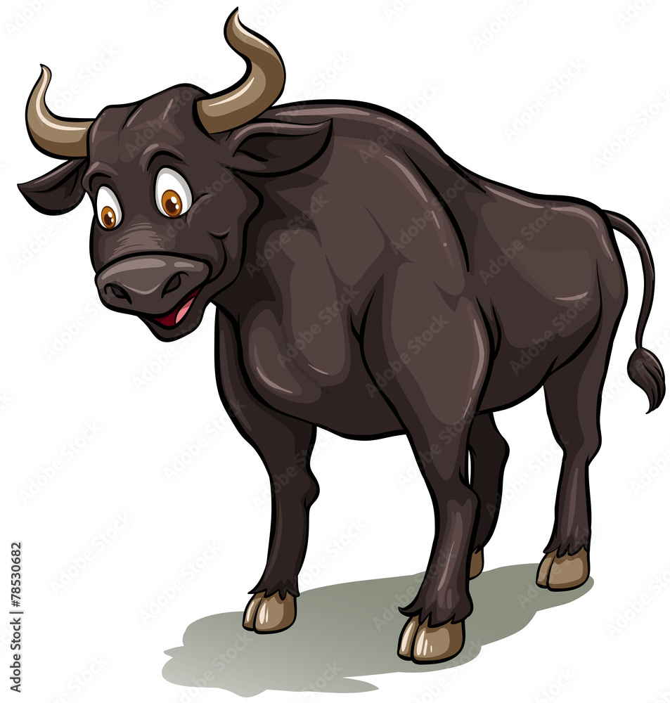 An idiom showing a bull