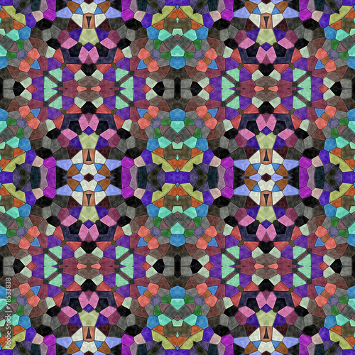 Glass mosaic kaleidoscopic seamless generated hires texture