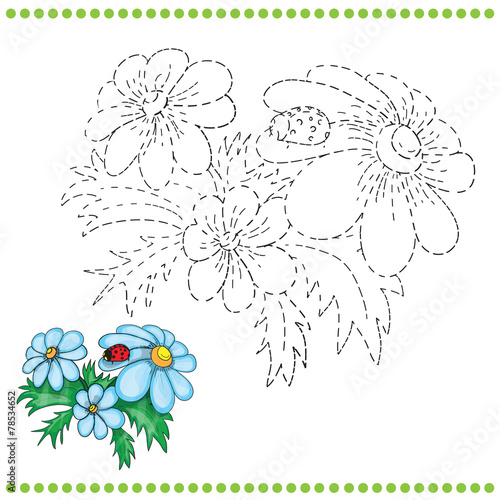 Connect the dots and coloring page