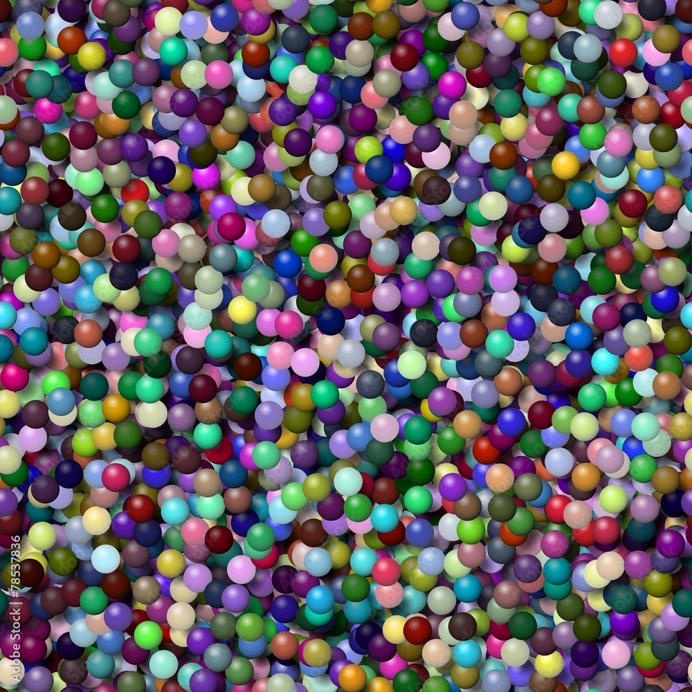 Seamless 3D colored balls background Seamless 3D colored balls background