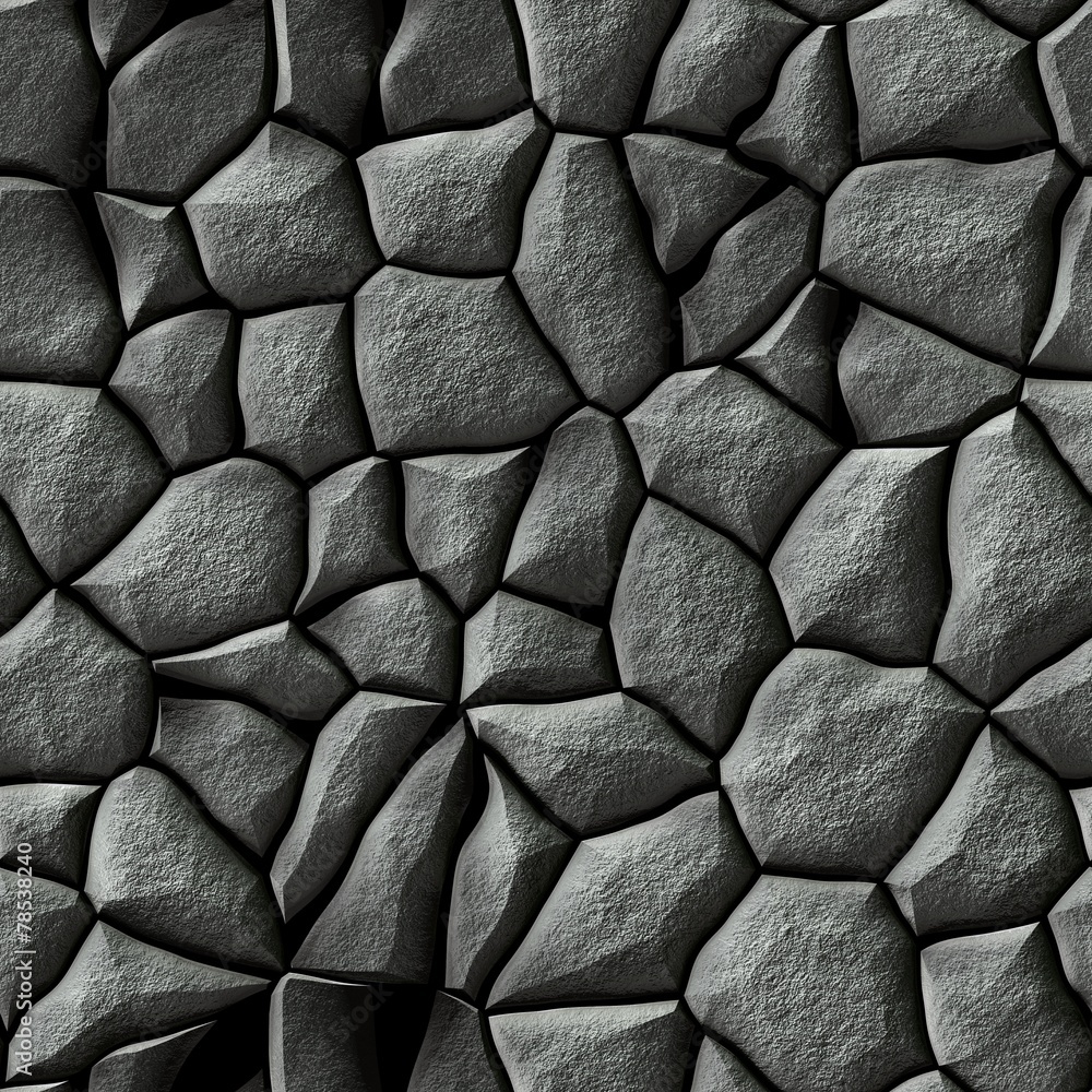 Seamless texture of gray cobble stone Seamless texture of gray cobble stone