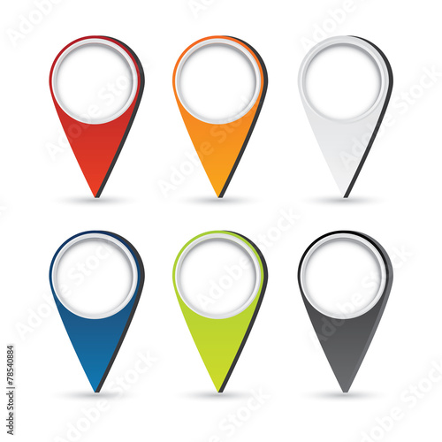 Free Download Vector color navigation/gps sign set - GFXLoad
