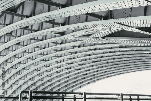 View under the Blackfriars Railway Bridge in London, UK.