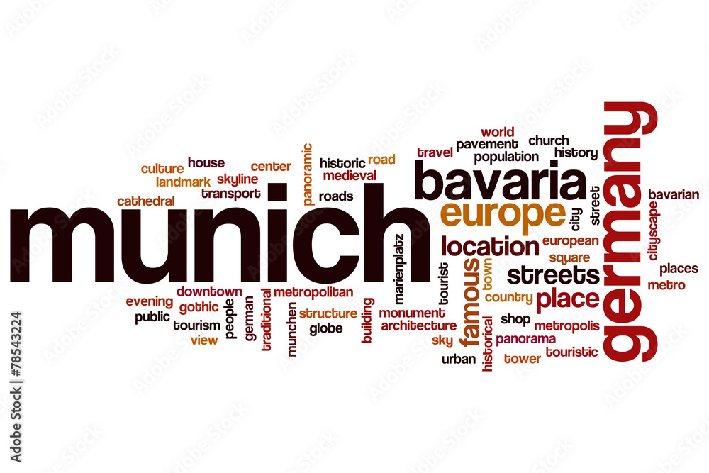 Munich word cloud Munich word cloud