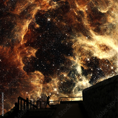 Sons of stars (Elements of this image furnished by NASA)