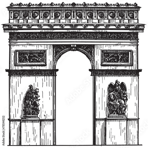 France vector logo design template. Paris or architecture icon.