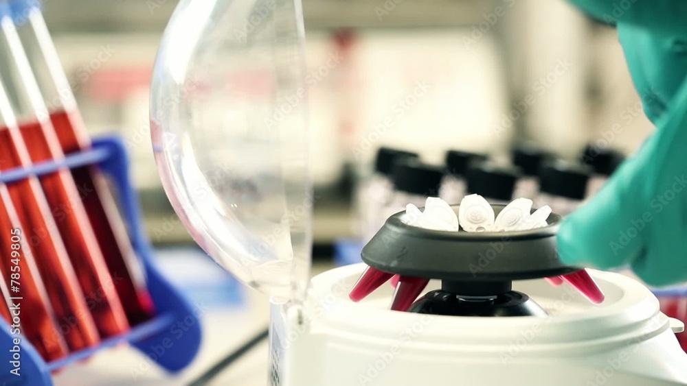 PCR tubes in centrifuge