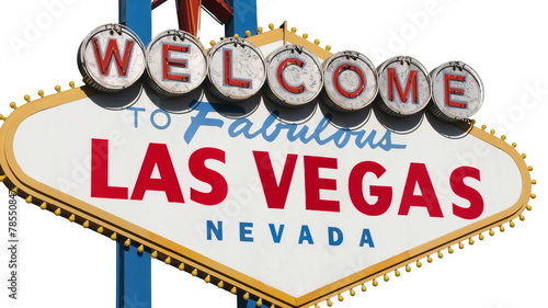 Las Vegas Sign Isolated with Zoom