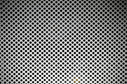 detail texture of aluminum plate with hole