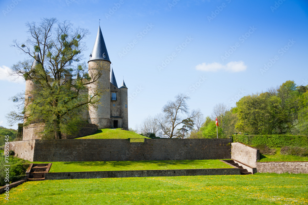 Beautiful Castle of Veves view during sunny day