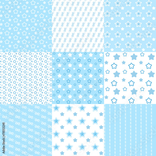 Baby cute patterns collection.