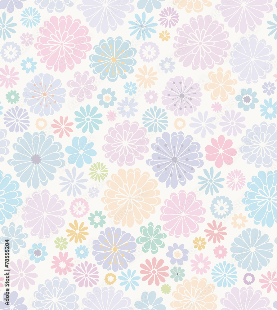 Delicate floral seamless pattern. Delicate floral seamless pattern.