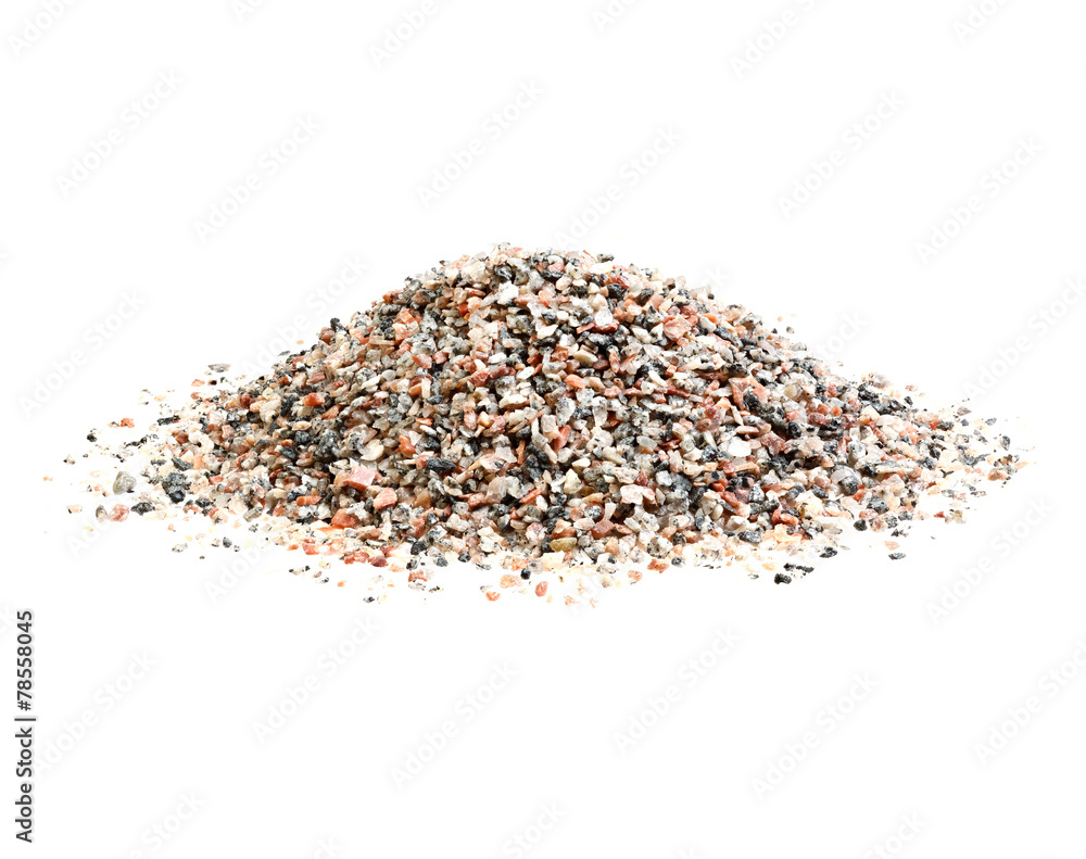 Grey and red stones of quartz isolated on white. Grey and red stones of quartz isolated on white.