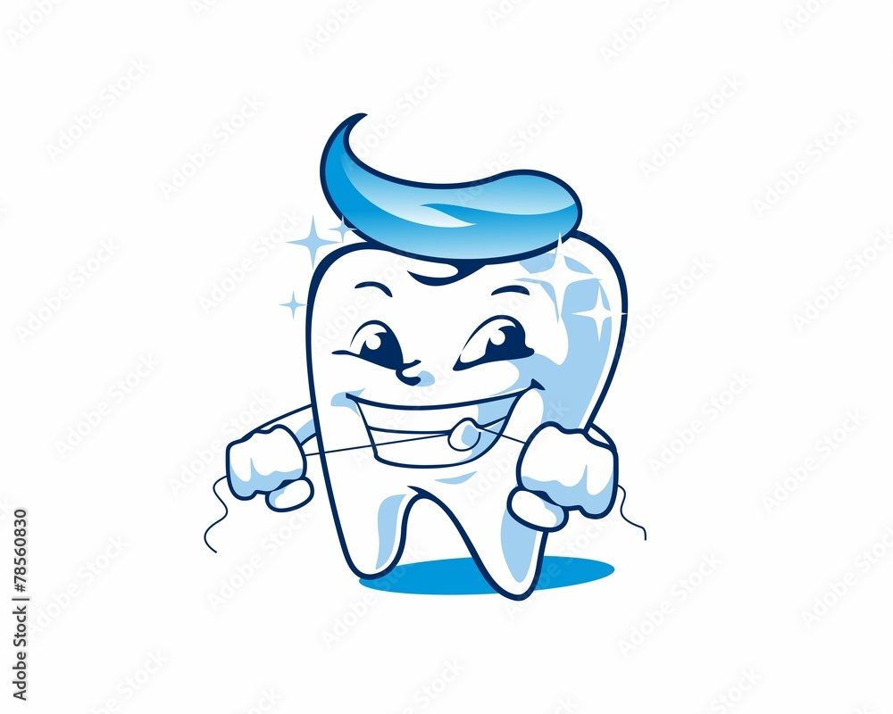 Obraz premium Smile Dental Floss
