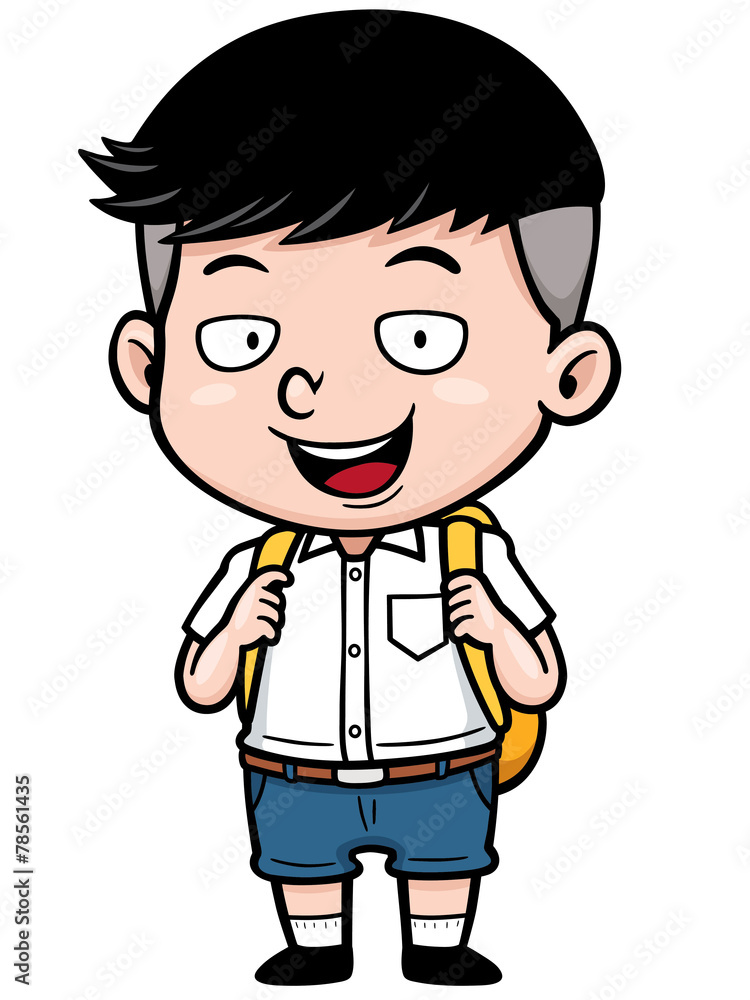 Vector illustration of Cartoon boy Vector illustration of Cartoon boy