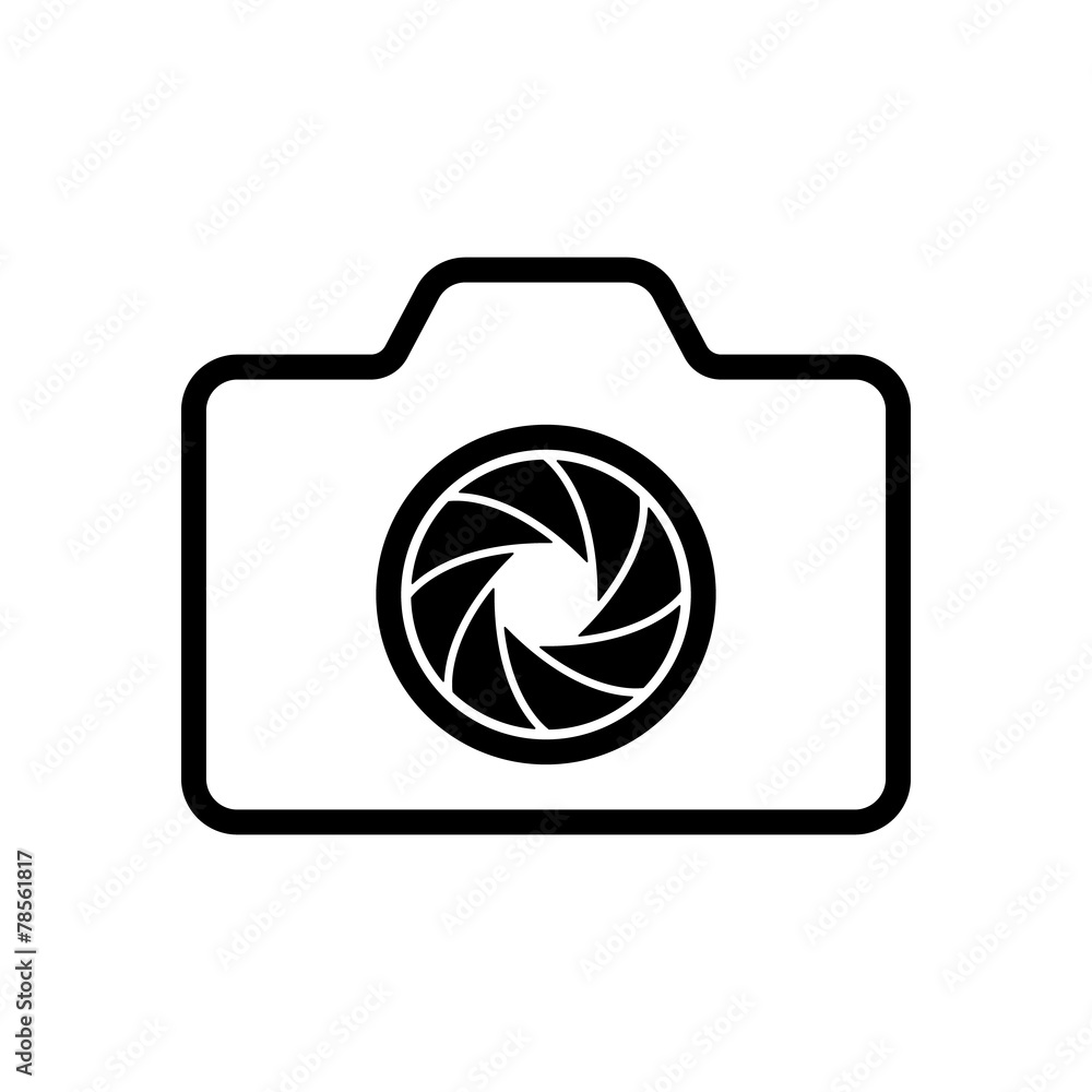 The camera icon. Photo symbol. Flat The camera icon. Photo symbol. Flat