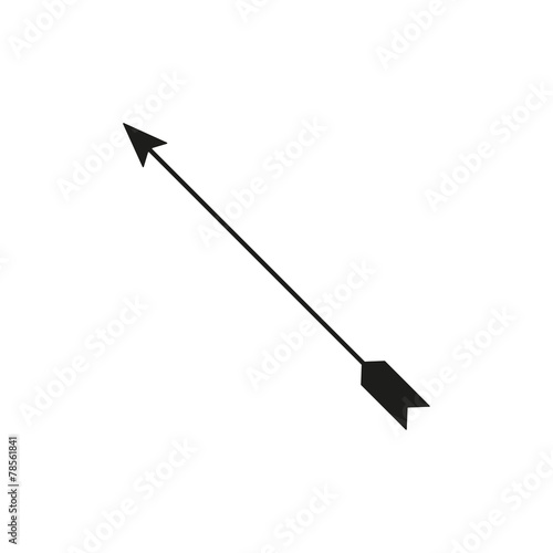 The arrow icon. Arrow symbol. Flat