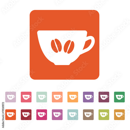 The coffee and cup icon. Coffee And Cup symbol