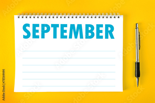 September Calendar Blank Page
