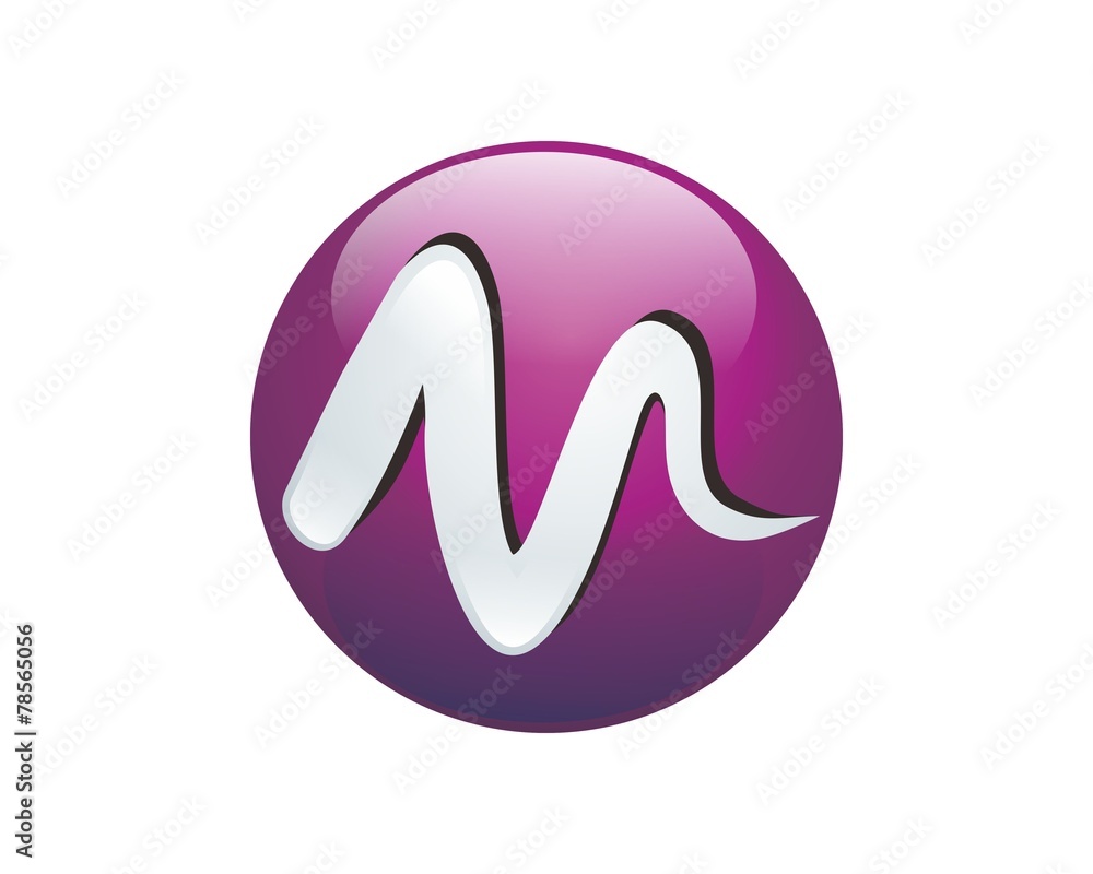 Obraz premium Logo M