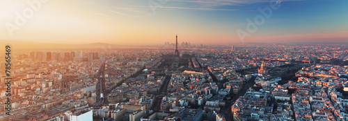 Panorama of Paris at sunset © TTstudio