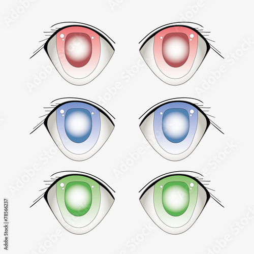 Anime style eyes