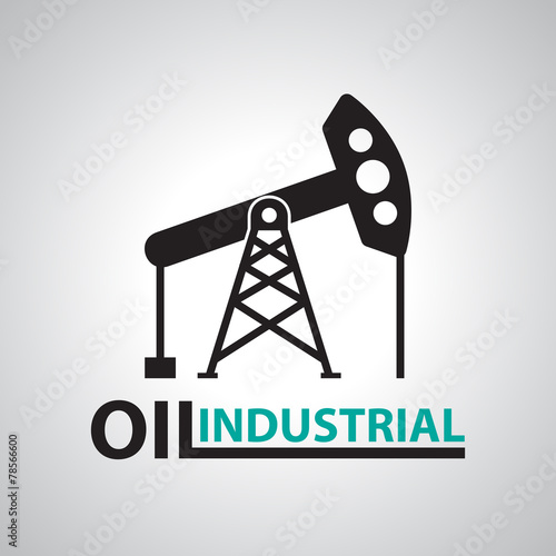 gas energy, oil rig, icon