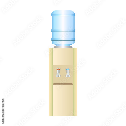 Office water cooler with hot and cold potable